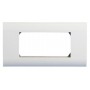 Hyperline FP-2M45-1-WH Лицевая панель 80х148 мм для 4-х модулей 45х22.5 мм (аналогов Mosaic), металлический каркас Hyperline FP-2M45-1-WH Лицевая панель 80х148 мм для 4-х модулей 45х22.5 мм (аналогов Mosaic), металлический каркас