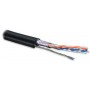 Hyperline FUTP2-C5-S24-SW-OUT-PE-BK-500 (500 м) Кабель витая пара, экранированная F/UTP, категория 5, 2 пары (24 AWG), одножильный, экран - фольга, с металлическим тросом, внешний, PE, -40°C–+60°C, черный Hyperline FUTP2-C5-S24-SW-OUT-PE-BK-500 (500 м) Кабель витая пара, экранированная F/UTP, категория 5, 2 пары (24 AWG), одножильный, экран - фольга, с металлическим тросом, внешний, PE, -40°C–+60°C, черный
