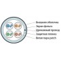 Hyperline FUTP4-C5E-P26-IN-LSZH-BK-305 (305 м) Кабель витая пара, экранированная F/UTP, категория 5e, 4 пары (26 AWG), многожильный (patch), экран - фольга, LSZH, нг(А)-HF, –20°C – +75°C, черный Hyperline FUTP4-C5E-P26-IN-LSZH-BK-305 (305 м) Кабель витая пара, экранированная F/UTP, категория 5e, 4 пары (26 AWG), многожильный (patch), экран - фольга, LSZH, нг(А)-HF, –20°C – +75°C, черный