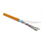 Hyperline FUTP4-C5E-P26-IN-LSZH-OR-100 (100 м) Кабель витая пара, экранированная F/UTP, категория 5e, 4 пары (26 AWG), многожильный (patch), экран - фольга, LSZH, нг(А)-HF, –20°C– +75°C, оранжевый Hyperline FUTP4-C5E-P26-IN-LSZH-OR-100 (100 м) Кабель витая пара, экранированная F/UTP, категория 5e, 4 пары (26 AWG), многожильный (patch), экран - фольга, LSZH, нг(А)-HF, –20°C– +75°C, оранжевый