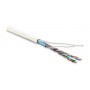 Hyperline FUTP4-C5E-P26-IN-LSZH-WH-100 (100 м) Кабель витая пара, экранированная F/UTP, категория 5e, 4 пары (26 AWG), многожильный (patch), экран - фольга, LSZH, нг(А)-HF, –20°C – +75°C, белый Hyperline FUTP4-C5E-P26-IN-LSZH-WH-100 (100 м) Кабель витая пара, экранированная F/UTP, категория 5e, 4 пары (26 AWG), многожильный (patch), экран - фольга, LSZH, нг(А)-HF, –20°C – +75°C, белый