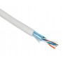 Hyperline FUTP4-C5E-P26-IN-PVC-GY-100 (100 м) Кабель витая пара, экранированная F/UTP, категории 5e, 4 пары (26 AWG), многожильный (patch), экран - фольга, PVC, –20°C – +75°C, серый Hyperline FUTP4-C5E-P26-IN-PVC-GY-100 (100 м) Кабель витая пара, экранированная F/UTP, категории 5e, 4 пары (26 AWG), многожильный (patch), экран - фольга, PVC, –20°C – +75°C, серый