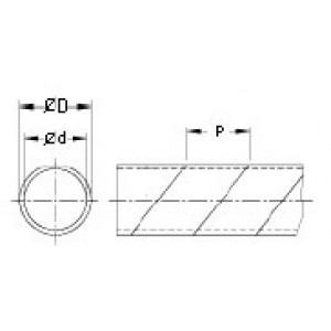 Hyperline GST-20 Спиральный витой жгут для кабеля, Flexible PE, внутренний диаметр 20 мм, цвет натуральный прозрачный (10 м) Hyperline GST-20 Спиральный витой жгут для кабеля, Flexible PE, внутренний диаметр 20 мм, цвет натуральный прозрачный (10 м)