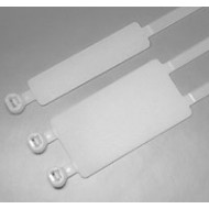 Hyperline GTK-300STC Стяжка нейлоновая неоткрывающаяся, безгалогенная (halogen free), 300x4.8 мм, полиамид 6.6, -40°C - +85°C, с площадкой для маркера (100 шт)
