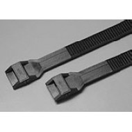 Hyperline GTN-360HDB Стяжка нейлоновая неоткрывающаяся, безгалогенная (halogen free), 360x8.6x2 мм, полиамид 11/12, outdoor, устойчивость к UV, -40°C - +80°C, черная (100 шт)