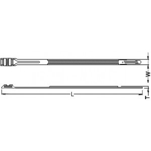 Hyperline GTN-360HDB Стяжка нейлоновая неоткрывающаяся, безгалогенная (halogen free), 360x8.6x2 мм, полиамид 11/12, outdoor, устойчивость к UV, -40°C - +80°C, черная (100 шт) Hyperline GTN-360HDB Стяжка нейлоновая неоткрывающаяся, безгалогенная (halogen free), 360x8.6x2 мм, полиамид 11/12, outdoor, устойчивость к UV, -40°C - +80°C, черная (100 шт)