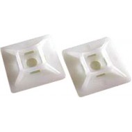 Hyperline HW-3A (HW-3AC) Самоклеящаяся площадка для крепл. стяжек (19x19 мм) (100 шт)