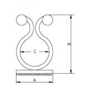 Hyperline HW-8ABC Самоклеящийся кабельный зажим, площадка 20x20мм, диаметр охвата 15 мм (100 шт.) Hyperline HW-8ABC Самоклеящийся кабельный зажим, площадка 20x20мм, диаметр охвата 15 мм (100 шт.)