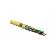 Hyperline ISFTP4-C6A-P26/7-PU-YL (500 м) Кабель для сетей Industrial Ethernet, категория 6A, 4x2x26 AWG, многопроволочные жилы (patch), S/FTP, PU, желтый