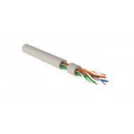Hyperline IUUTP4-C5E-S24/1-FRPVC-GY (500 м) Кабель для сетей Industrial Ethernet, категория 5e, 4x2x24 AWG, однопроволочные жилы (solid), U/UTP, PVC, серый