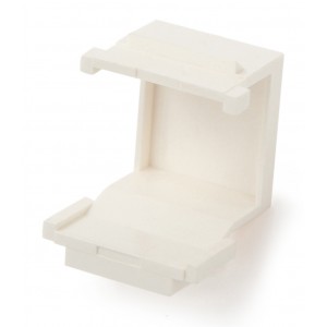 Hyperline KJ1-BL-WH Вставка-заглушка формата Keystone Jack, белая Hyperline KJ1-BL-WH Вставка-заглушка формата Keystone Jack, белая