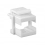 Hyperline KJ1-SC/DLC-WH Вставка формата Keystone Jack, для проходного адаптера SC или dLC Hyperline KJ1-SC/DLC-WH Вставка формата Keystone Jack, для проходного адаптера SC или dLC