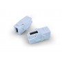 Hyperline KJ1-USB-VA2-WH Вставка формата Keystone Jack с проходным адаптером USB 2.0 (Type A), 90 градусов, ROHS, белая Hyperline KJ1-USB-VA2-WH Вставка формата Keystone Jack с проходным адаптером USB 2.0 (Type A), 90 градусов, ROHS, белая