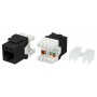 Hyperline KJ8-8P8C-C5e-180-BK Вставка Keystone Jack RJ-45(8P8C), категория 5e, тип 180 градусов, черная Hyperline KJ8-8P8C-C5e-180-BK Вставка Keystone Jack RJ-45(8P8C), категория 5e, тип 180 градусов, черная