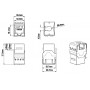 Hyperline KJ8-8P8C-C6-180-GN Вставка Keystone Jack RJ-45(8P8C), категория 6, тип 180 градусов, зеленая Hyperline KJ8-8P8C-C6-180-GN Вставка Keystone Jack RJ-45(8P8C), категория 6, тип 180 градусов, зеленая