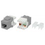 Hyperline KJ8-8P8C-C6-180-GY Вставка Keystone Jack RJ-45(8P8C), категория 6, тип 180 градусов, серая Hyperline KJ8-8P8C-C6-180-GY Вставка Keystone Jack RJ-45(8P8C), категория 6, тип 180 градусов, серая