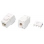 Hyperline KJ8-8P8C-C6-180-TLS-WH Вставка Keystone Jack RJ-45(8P8C), категория 6, тип 180 градусов, Toolless, белая Hyperline KJ8-8P8C-C6-180-TLS-WH Вставка Keystone Jack RJ-45(8P8C), категория 6, тип 180 градусов, Toolless, белая