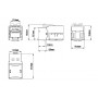 Hyperline KJ9-8P8C-C5e-90-BL Вставка Keystone Jack RJ-45(8P8C), категория 5e, синяя Hyperline KJ9-8P8C-C5e-90-BL Вставка Keystone Jack RJ-45(8P8C), категория 5e, синяя