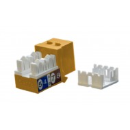 Hyperline KJ9-8P8C-C5e-90-OR Вставка Keystone Jack RJ-45(8P8C), категория 5e, оранжевая