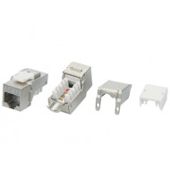 Hyperline KJ9-8P8C-C6A-90-SH-F Вставка Keystone Jack RJ-45(8P8C), категория 6a (10G), экранированная