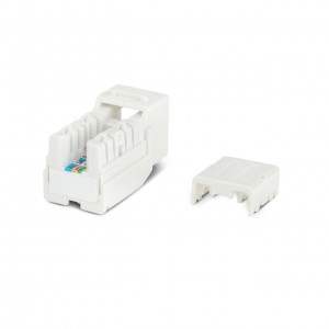 Hyperline KJNE-8P8C-C5e-90-WH Вставка Keystone Jack RJ-45(8P8C), категория 5e, 110 IDC, заделка с помощью NE-TOOL, белая Hyperline KJNE-8P8C-C5e-90-WH Вставка Keystone Jack RJ-45(8P8C), категория 5e, 110 IDC, заделка с помощью NE-TOOL, белая