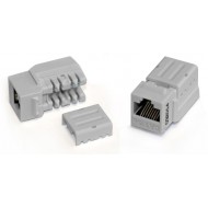 Hyperline KJNE-8P8C-C6A-90-OR Вставка Keystone Jack RJ-45(8P8C), категория 6A, 110 IDC, заделка с помощью NE-TOOL, оранжевая