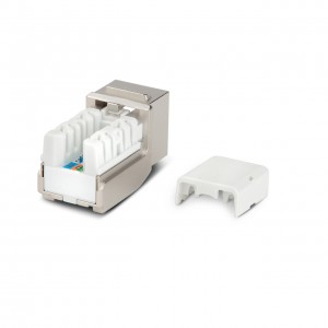 Hyperline KJNE-8P8C-C6A-90-SH-F-WH Вставка Keystone Jack RJ-45(8P8C), категория 6A, экранированная, 110 IDC, заделка с помощью NE-TOOL, белая Hyperline KJNE-8P8C-C6A-90-SH-F-WH Вставка Keystone Jack RJ-45(8P8C), категория 6A, экранированная, 110 IDC, заделка с помощью NE-TOOL, белая