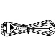 Hyperline KL-FCRD-1F-EU-1.8-BK Кабель питания для вентилятора 120x120x38 мм, 1 разъем под плоские контакты, с евровилкой без заземления, 1.8 м, черный