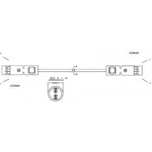 Hyperline PC-110-110-2P-C5-2M-GY Патч-корд 110 тип-110 тип, 2 пары, Cat.5, 2 м, серый Hyperline PC-110-110-2P-C5-2M-GY Патч-корд 110 тип-110 тип, 2 пары, Cat.5, 2 м, серый