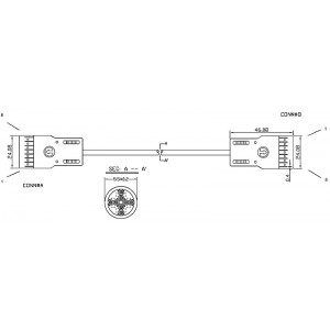 Hyperline PC-110-110-4P-C5e-2M-LSZH-GY Патч-корд 110 тип-110 тип, 4 пары, Cat.5e, LSZH, 2 м, серый Hyperline PC-110-110-4P-C5e-2M-LSZH-GY Патч-корд 110 тип-110 тип, 4 пары, Cat.5e, LSZH, 2 м, серый