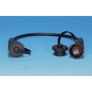 Hyperline PC-IE-LPM-UTP-RJ45-RJ45-C6-3M-BK Промышленный патч-корд U/UTP, IP67, категория 6, с защитными крышками, 3 м, черный