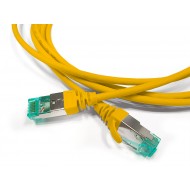 Hyperline PC-LPT-SFTP-RJ45-RJ45-C6a-1M-LSZH-YL Патч-корд S/FTP, экранированный, категория 6a (100% Fluke Component Tested), 30AWG, LSZH, 1 м, желтый