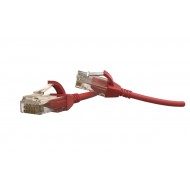 Hyperline PC-LPT-UTP-RJ45-RJ45-C6-1M-LSZH-RD Патч-корд U/UTP, категория 6 (100% Fluke Component Tested), 28AWG, LSZH, 1 м, красный