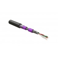 Hyperline PFDP-SF-1x2x22/1-ARM/W-PVC/PE-BK (500 м) Кабель для шины PROFIBus-DP, 1x2x22 AWG, однопроволочные жилы (solid), SF/UTP, бронированный, PVC/PE, черный