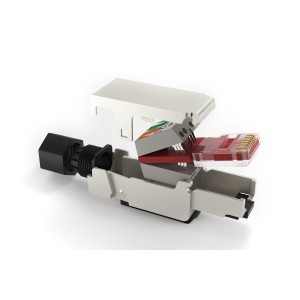 Hyperline PLUF-8P8C-S-C6A-SH Разъем RJ-45 (8P8C) под витую пару, полевая заделка, категория 6A, экранированный, для одножильного кабеля (внешний диаметр кабеля 6-8 мм, 23-26 AWG), накручивающийся хвостовик Hyperline PLUF-8P8C-S-C6A-SH Разъем RJ-45 (8P8C) под витую пару, полевая заделка, категория 6A, экранированный, для одножильного кабеля (внешний диаметр кабеля 6-8 мм, 23-26 AWG), накручивающийся хвостовик