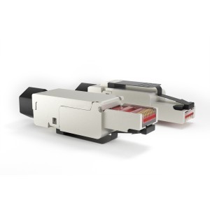 Hyperline PLUF-8P8C-S-C6A-SH Разъем RJ-45 (8P8C) под витую пару, полевая заделка, категория 6A, экранированный, для одножильного кабеля (внешний диаметр кабеля 6-8 мм, 23-26 AWG), накручивающийся хвостовик Hyperline PLUF-8P8C-S-C6A-SH Разъем RJ-45 (8P8C) под витую пару, полевая заделка, категория 6A, экранированный, для одножильного кабеля (внешний диаметр кабеля 6-8 мм, 23-26 AWG), накручивающийся хвостовик