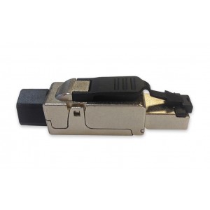 Hyperline PLUF-8P8C-S-C6A-SH Разъем RJ-45 (8P8C) под витую пару, полевая заделка, категория 6A, экранированный, для одножильного кабеля (внешний диаметр кабеля 6-8 мм, 23-26 AWG), накручивающийся хвостовик Hyperline PLUF-8P8C-S-C6A-SH Разъем RJ-45 (8P8C) под витую пару, полевая заделка, категория 6A, экранированный, для одножильного кабеля (внешний диаметр кабеля 6-8 мм, 23-26 AWG), накручивающийся хвостовик