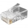 Hyperline PLUG-8P8C-U-C6-100 Разъем RJ-45(8P8C) под витую пару, категория 6 (50 µ/ 50 микродюймов), универсальный (для одножильного и многожильного кабеля) (100 шт) Hyperline PLUG-8P8C-U-C6-100 Разъем RJ-45(8P8C) под витую пару, категория 6 (50 µ/ 50 микродюймов), универсальный (для одножильного и многожильного кабеля) (100 шт)