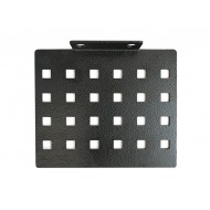 Hyperline PMV2-RAL9005 Кронштейн для крепления кабельного организатора-лотка CDV в стойки серий ORK и ORL (3 шт. в комплекте)