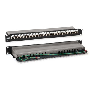 Hyperline PP3-19-24-8P8C-C6-SH-110D Патч-панель 19, 1U, 24 порта RJ-45 полн. экран., категория 6, Dual IDC, ROHS, цвет черный Hyperline PP3-19-24-8P8C-C6-SH-110D Патч-панель 19, 1U, 24 порта RJ-45 полн. экран., категория 6, Dual IDC, ROHS, цвет черный