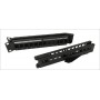 Hyperline PPBL5A-19-24-RM Модульная патч-панель 19, 24 порта, угловая, 1U, для неэкранированных модулей Keystone Jack, с задним кабельным организатором (без модулей) Hyperline PPBL5A-19-24-RM Модульная патч-панель 19, 24 порта, угловая, 1U, для неэкранированных модулей Keystone Jack, с задним кабельным организатором (без модулей)