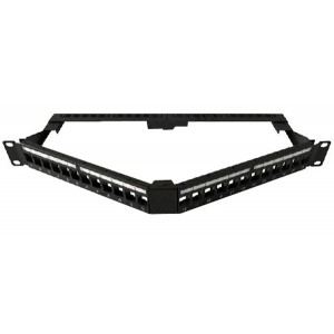 Hyperline PPBL5A-19-48-RM Модульная патч-панель 19, 48 портов, угловая, 2U, для неэкранированных модулей Keystone Jack, с 2-мя задними кабельными организаторами (без модулей) Hyperline PPBL5A-19-48-RM Модульная патч-панель 19, 48 портов, угловая, 2U, для неэкранированных модулей Keystone Jack, с 2-мя задними кабельными организаторами (без модулей)