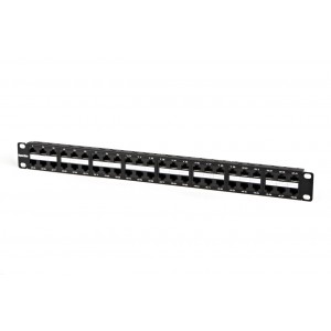 Hyperline PPHD-19-48-8P8C-C6-110D Патч-панель высокой плотности 19, 1U, 48 портов RJ-45, категория 6, Dual IDC Hyperline PPHD-19-48-8P8C-C6-110D Патч-панель высокой плотности 19, 1U, 48 портов RJ-45, категория 6, Dual IDC