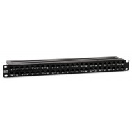 Hyperline PPHD-19-48-8P8C-C6A-110D Патч-панель высокой плотности 19, 1U, 48 портов RJ-45, неэкранированная, категория 6A, Dual IDC