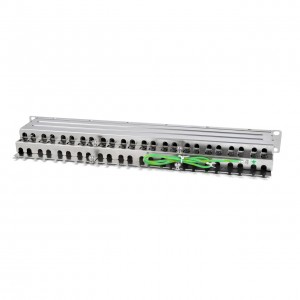 Hyperline PPHD-19-48-8P8C-C6A-SH-110D Патч-панель высокой плотности 19, 1U, 48 портов RJ-45, полный экран, категория 6A, Dual IDC Hyperline PPHD-19-48-8P8C-C6A-SH-110D Патч-панель высокой плотности 19, 1U, 48 портов RJ-45, полный экран, категория 6A, Dual IDC