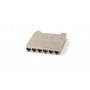 Hyperline PPTR-CSS-1-6xRJ45-C6-SH-STL Кассета для медных претерминированных решений, 6 экранированных портов RJ-45 категории 6 Hyperline PPTR-CSS-1-6xRJ45-C6-SH-STL Кассета для медных претерминированных решений, 6 экранированных портов RJ-45 категории 6