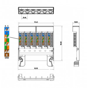 Hyperline PPTR-CSS-1-6xRJ45-C6A-SH-STL Кассета для медных претерминированных решений, 6 экранированных портов RJ-45 категории 6A Hyperline PPTR-CSS-1-6xRJ45-C6A-SH-STL Кассета для медных претерминированных решений, 6 экранированных портов RJ-45 категории 6A