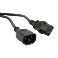 Hyperline PWC-IEC13-IEC14-1.8-BK Кабель питания монитор-компьютер IEC 320 C13 - IEC 320 C14 (3x0.75), 10A, прямая вилка, 1.8м, цвет черный (ПВС-АП-3*0,75-250-C13C14-10-1,8 ГОСТ 30851.1-2002 (МЭК 60320-1:1994))
