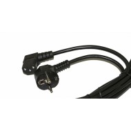 Hyperline PWC-IEC13A-SHM-5.0-BK Кабель питания компьютера (Schuko+C13 (угловая)) (3x1.0), 10A, угловая вилка, 5м, цвет черный (ПВС-АП-3*1,0-250-S22C13S-10-5,0 ГОСТ 28244-96)
