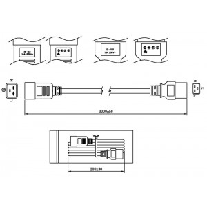 Hyperline PWC-IEC19-IEC20-1.8-BK Кабель питания IEC 320 C19 - IEC 320 C20 (3x1.5), 16A, прямая вилка, 1.8м, цвет черный (ПВС-АП-3*1,5-250-C19C20-16-1,8 ГОСТ 30851.1-2002 (МЭК 60320-1:1994)) Hyperline PWC-IEC19-IEC20-1.8-BK Кабель питания IEC 320 C19 - IEC 320 C20 (3x1.5), 16A, прямая вилка, 1.8м, цвет черный (ПВС-АП-3*1,5-250-C19C20-16-1,8 ГОСТ 30851.1-2002 (МЭК 60320-1:1994))